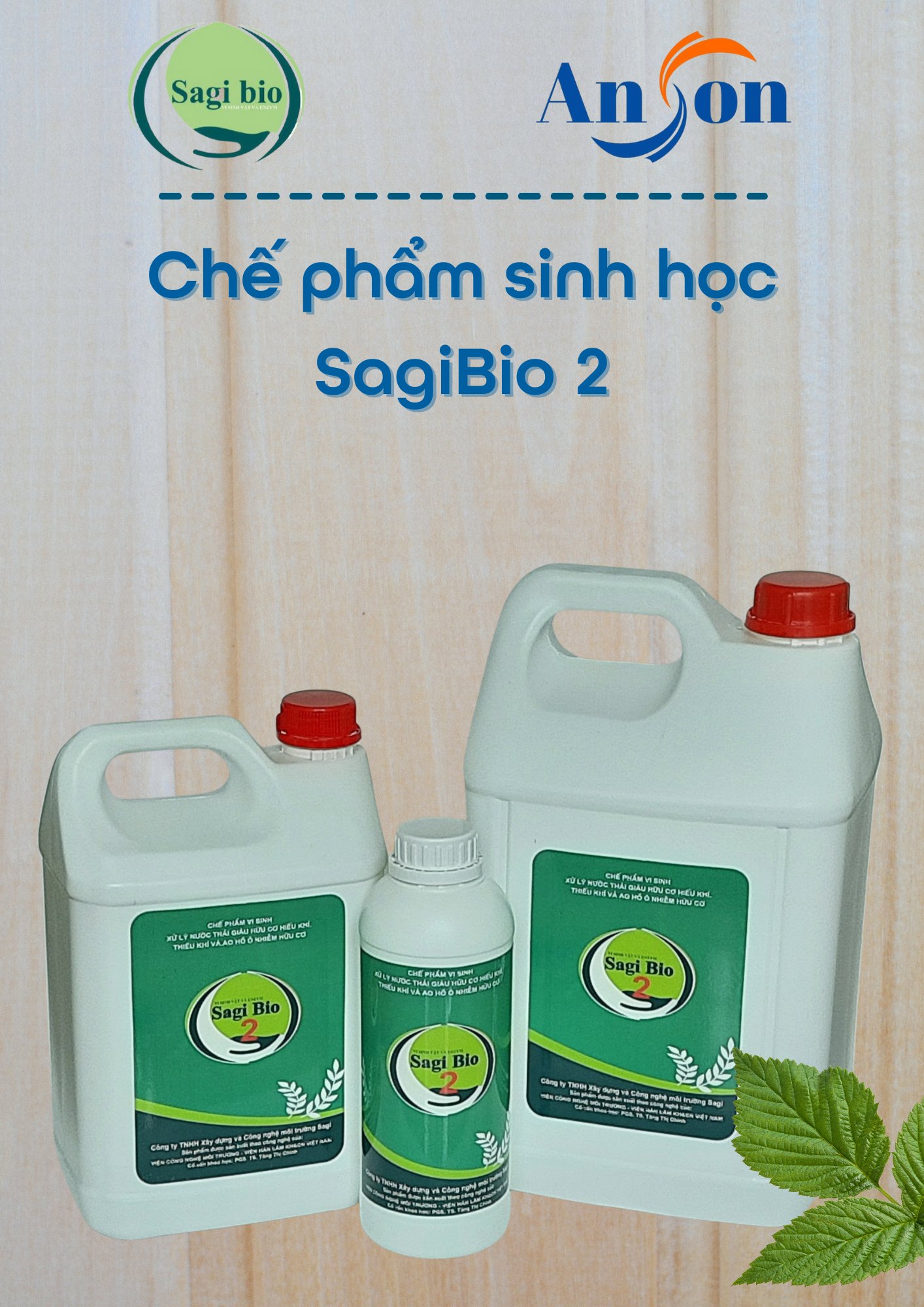 CHẾ PHẨM SINH HỌC XỬ LÝ NƯỚC THẢI SAGI BIO 2