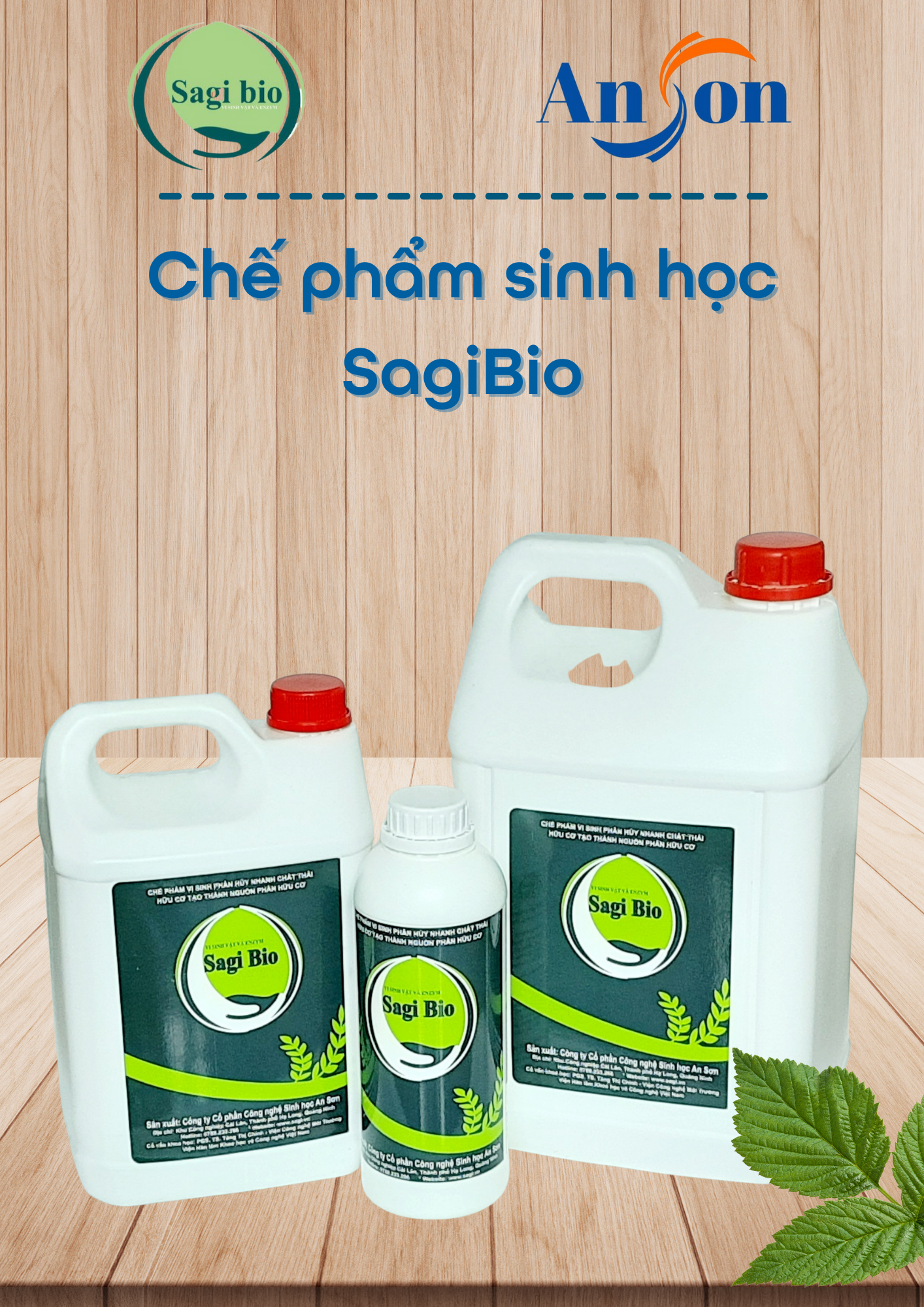 CHẾ PHẨM SINH HỌC Ủ PHÂN HỮU CƠ SAGI BIO