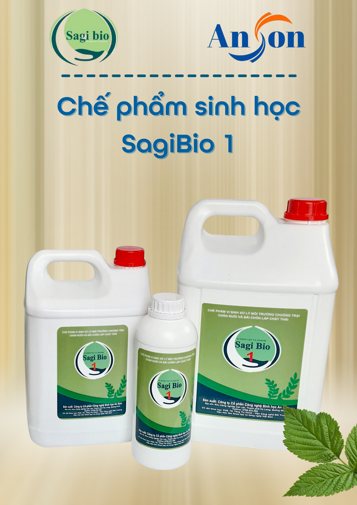 CHẾ PHẨM SINH HỌC KHỬ MÙI RÁC THẢI SINH HOẠT SAGI BIO 1