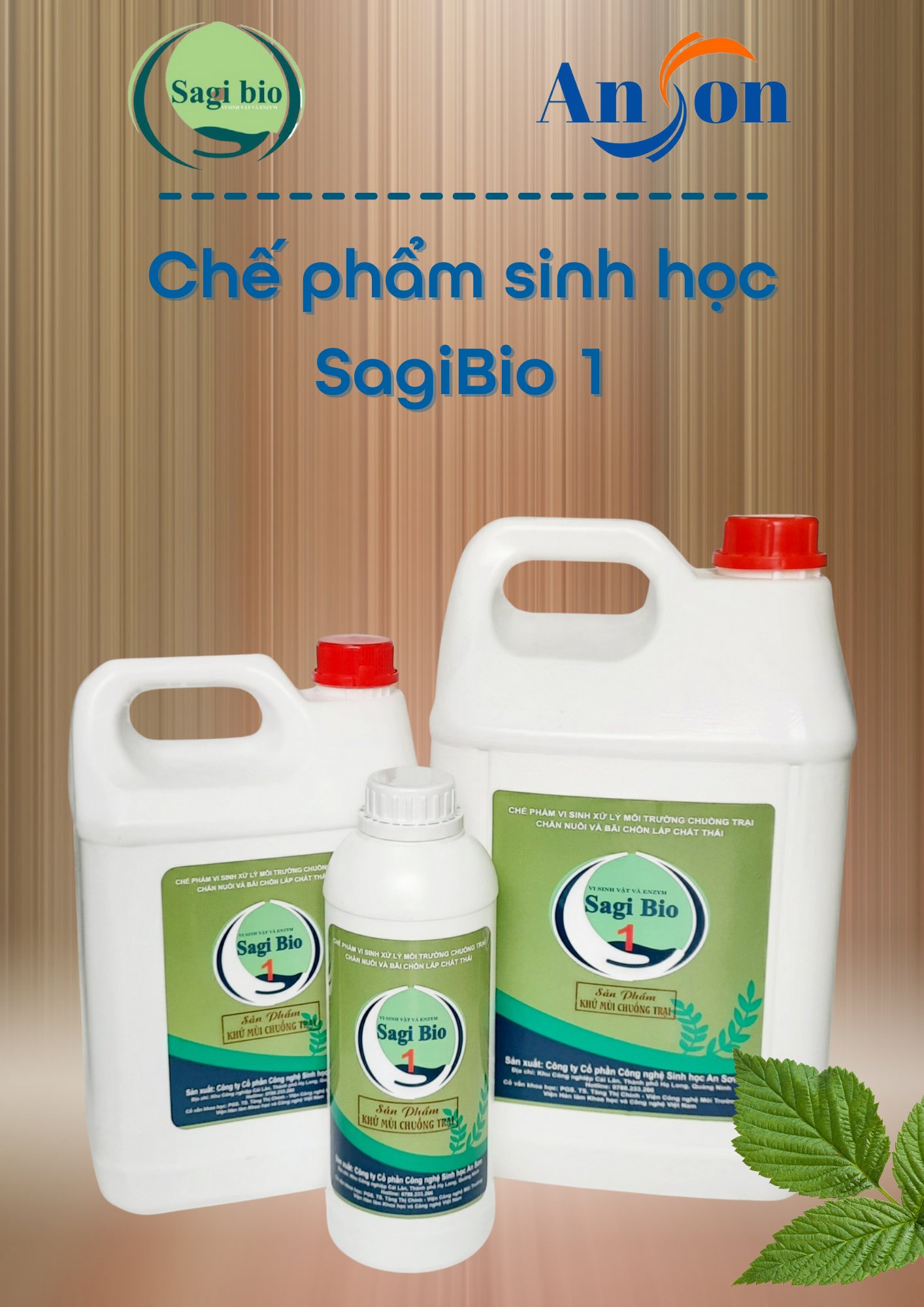 CHẾ PHẨM SINH HỌC KHỬ MÙI CHUỒNG TRẠI CHĂN NUÔI SAGI BIO 1