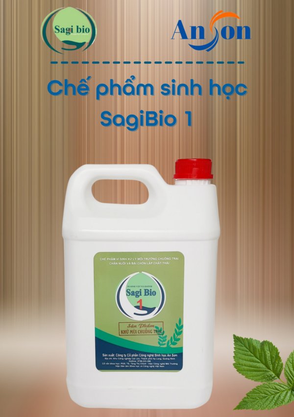 CHẾ PHẨM SINH HỌC KHỬ MÙI CHUỒNG TRẠI CHĂN NUÔI SAGI BIO 1 - Ảnh 5