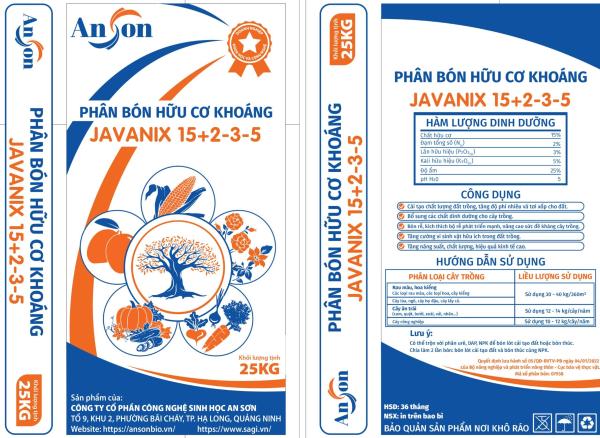 PHÂN BÓN HỮU CƠ KHOÁNG JAVANIX 15+2-3-5 - Ảnh 6